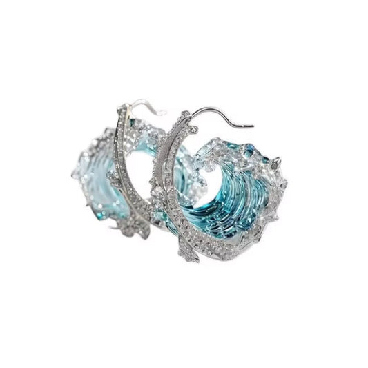 RoséLuxe™ Zircon Drop Hook Earrings – Pure Elegance in Every Sparkle